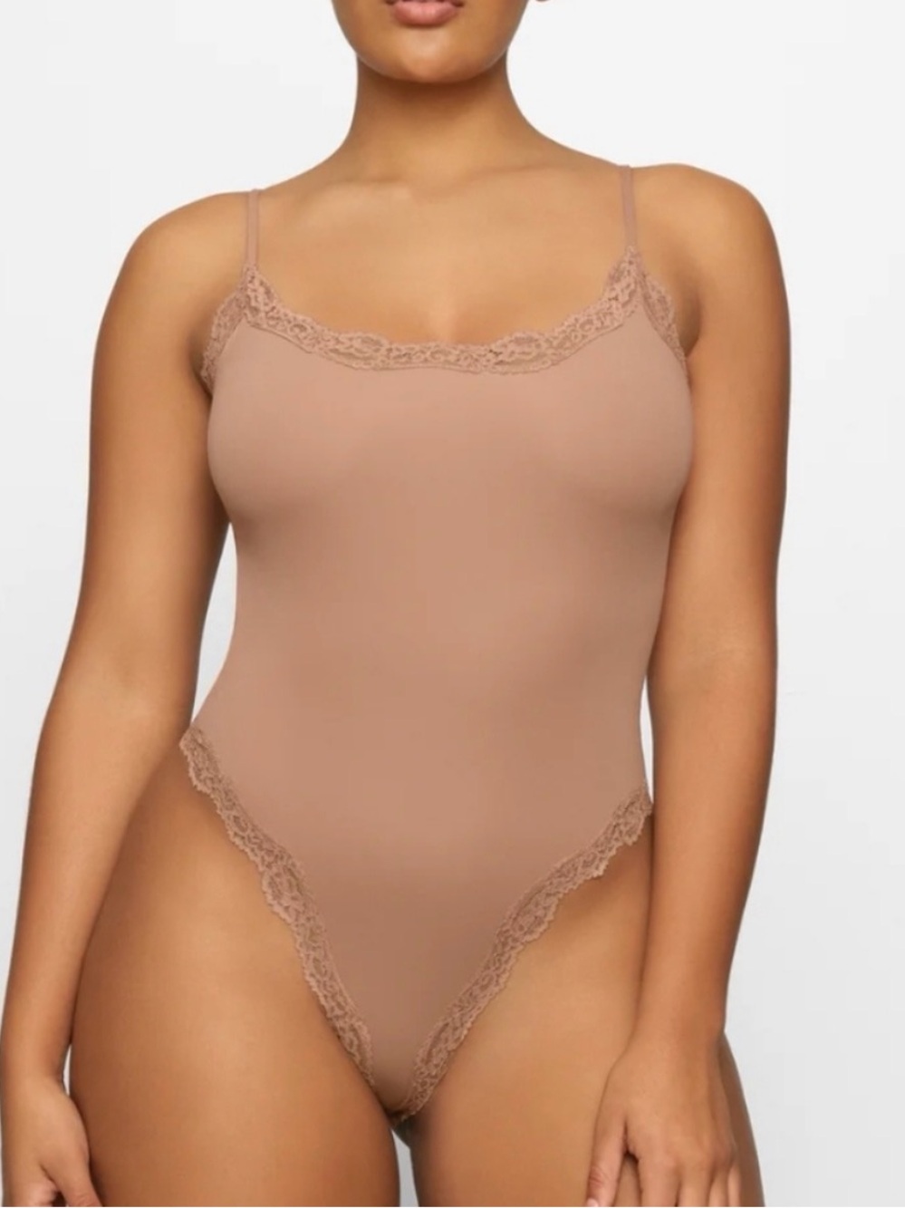 SKIMS Lace-Trim Bodysuit XL